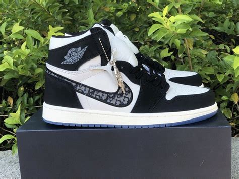 air jordan 1 dior black and white